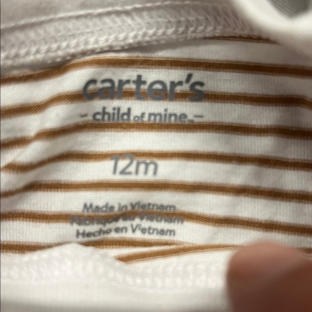Carter's Striped Baby Romper - Picture 4 of 4